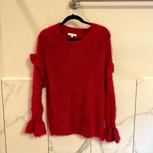 woven heart Crewneck sweather，size：s